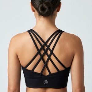 SAVVI BACK CROSSED SPORTS BRA
